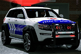 Polis sirenli Türk polis Jeep Cherokee 1700hp