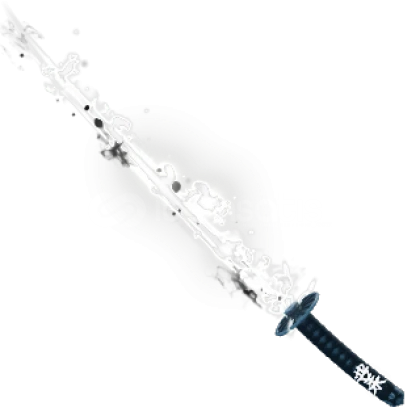 Flaming katana blade ball Flaming katana blade ball