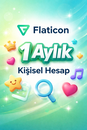 Flaticon 1 Aylık Kişisel Hesap