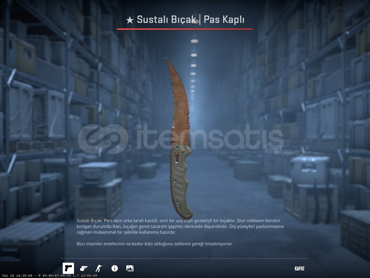 ★ Flip Knife | Rust Coat (Battle-Scarred) 275$ ★ Flip Knife | Rust Coat (Battle-Scarred) 275$