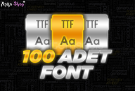 ✨FONT PACK✨ 100 Adet Yazı Fontu