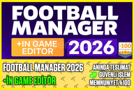 ⭐Football Manager 2026 + İn Game Editör ⭐Football Manager 2026 + İn Game Editör