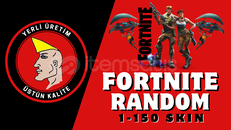 FORTNİTE 1-150 SKİN RANDOM HESAP !