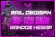 ⭐FORTNİTE 30-120 SKİN MAİL DEĞİŞEN RANDOM HESAP