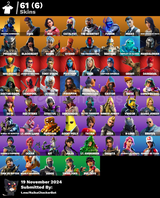 Fortnite 61 skinli hesap 