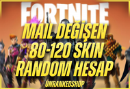 Fortnite 80-120 SKİN MAİL DEĞİŞEN RANDOM HESAP