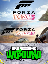 Forza 5 + Forza 4 + NFS Unbound