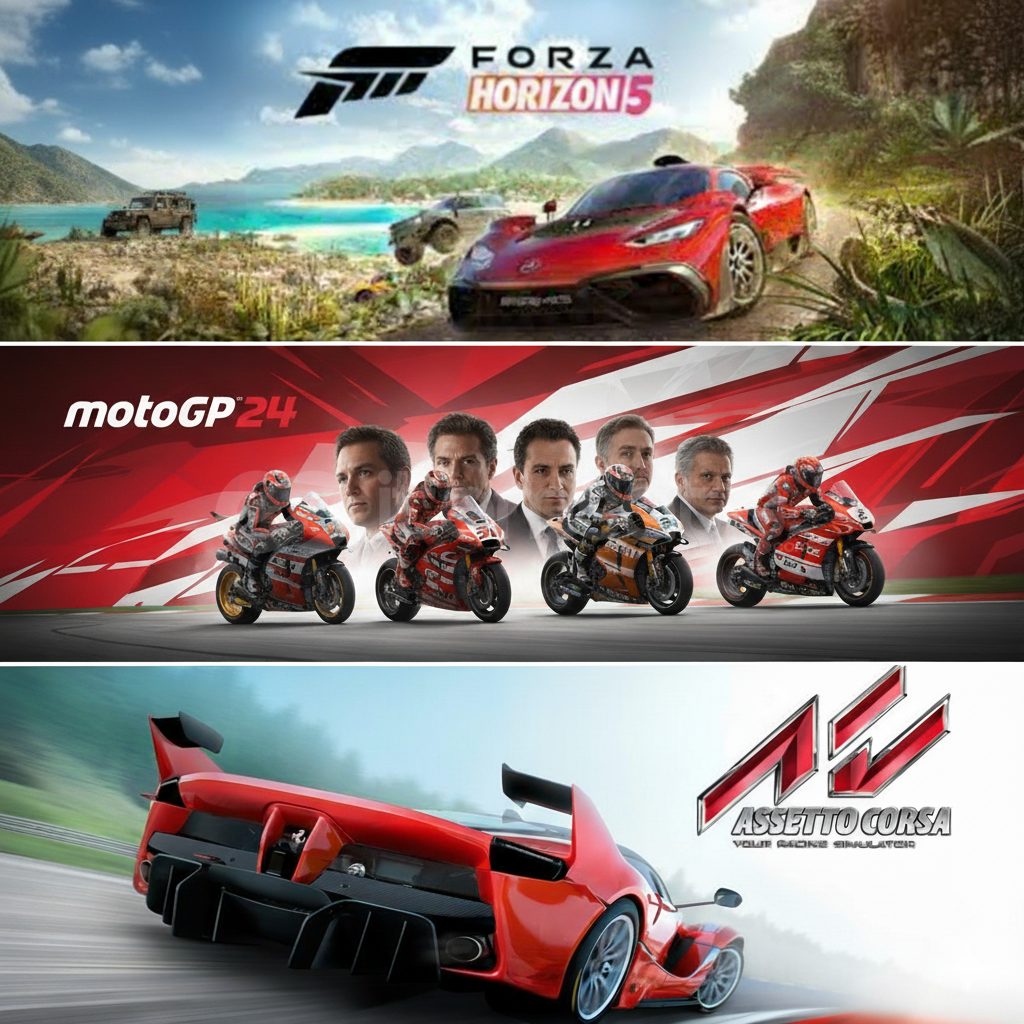 ⭐Forza Horizon 5 + Assetto + MotoGP24 ⭐ ⭐Forza Horizon 5 + Assetto + MotoGP24 ⭐