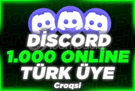 ⭐️[FOTOLU] Discord 1000 Türk 7/24 Online Üye⭐