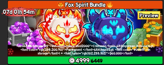 ✨ Fox Spirit Bundle | Blox Fruits ✨