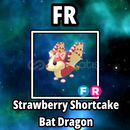 FR Strawberry Shortcake Bat Dragon ⭐ Adopt Me