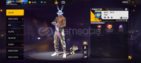 Free fire 73 Seviye 8 Yıllık Hesap