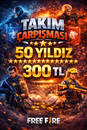 FREE FİRE EÇ - TAKIM ÇARPIŞMASI DERECE (50⭐)