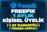 ⭐️Freepik 1 Aylık Kişisel Üyelik YÜKSEK LİMİT⭐️