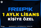 Freepik | 1 Aylık Kişiye Özel | Garanti