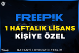 Freepik | 1 Haftalık Kişiye Özel | Garanti