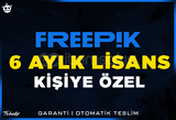 Freepik | 6 Aylık Kişiye Özel | Garanti