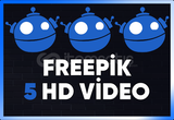 ⚡ FREEPİK PREMİUM | 5 HD VİDEO ⚡