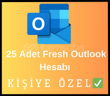 Fresh 25 Adet Outlook Hesabı