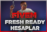 FRESH FİVEM READY ROCKSTAR HESAP