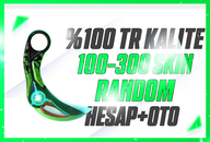 ✨[ÇALIŞIR] TR 100-300 SKIN RANDOM HESAP✨