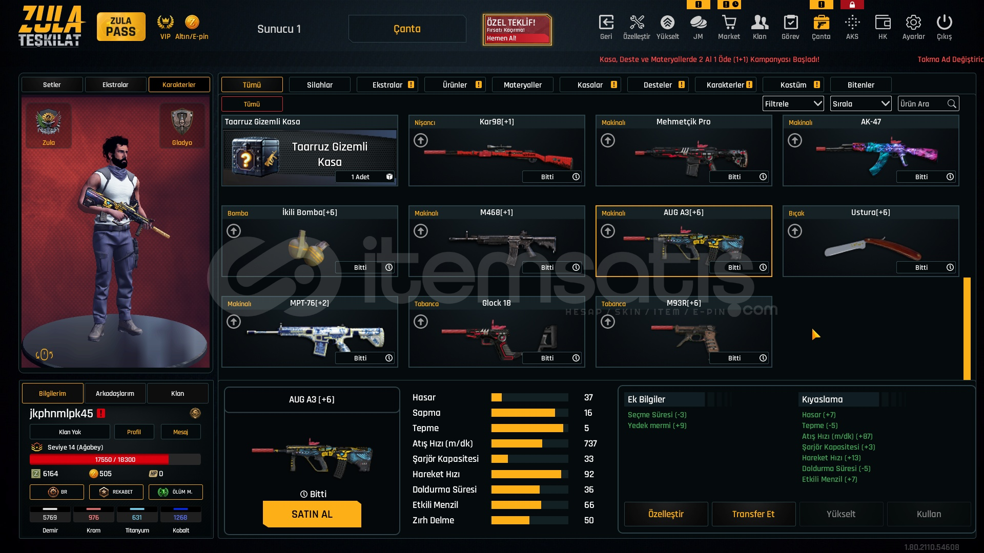 Full +6 Setli Zula Hesabı Full +6 Setli Zula Hesabı