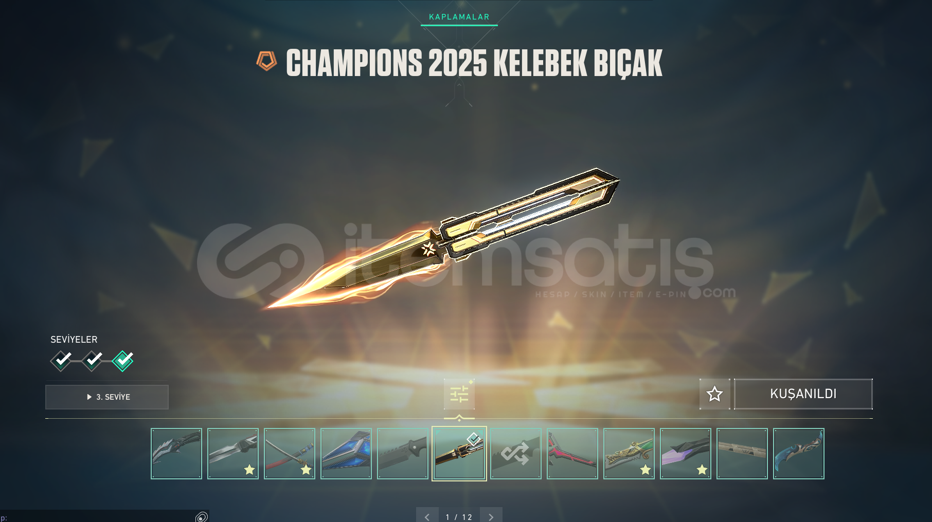 (6 BIÇAK) (10VANDAL) (2 PHANTOM) (6 BIÇAK) (10VANDAL) (2 PHANTOM)
