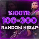 ⭐️[%100TR] 100-300 RANDOM HESAP