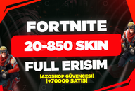 ⭐️FULL ERISIM⭐️20-850 SKİN FORTNITE RANDOM⭐️