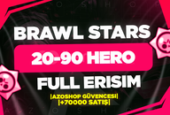 ⭐️[FULL ERISIM] 20-94 HERO BRAWL STARS RANDOM⭐️