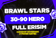 ⭐️[FULL ERISIM] 30-94 HERO BRAWL STARS RANDOM⭐️