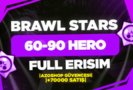 ⭐️[FULL ERISIM] 60-94 HERO BRAWL STARS RANDOM⭐️