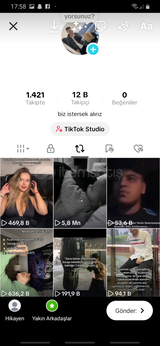 FULL KIZ TAKİPÇİLİ 13BİN GERÇEK TAKİPÇİLİ