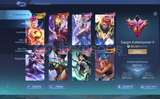 Full main hesap. Tüm herolar açık. 287 skin