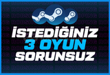 ⭐✅{FULL OTO}⭐SİZİN SEÇTİĞİNİZ 3 OYUN + GARANTİ⭐