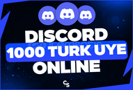 ⚡[%100 TÜRK+OTO] DİSCORD 1000 TÜRK ONLİNE ÜYE⚡