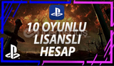 PS4/PS5 full lisanslı hesabı 10 +1 hediyedir