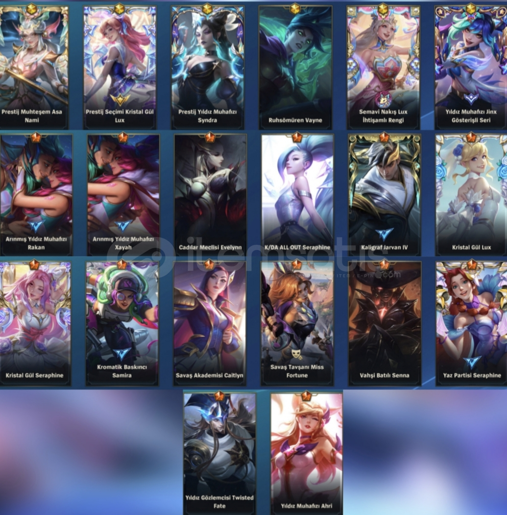 Full seraphine skin + prestij kristal gül lux Full seraphine skin + prestij kristal gül lux