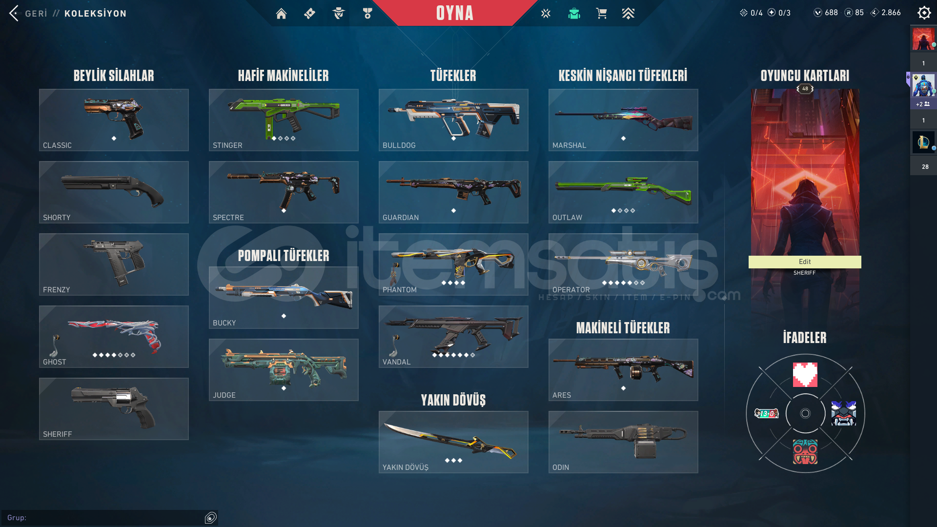 Full Skinli Valorant Hesabı | Garantili Satış  Full Skinli Valorant Hesabı | Garantili Satış