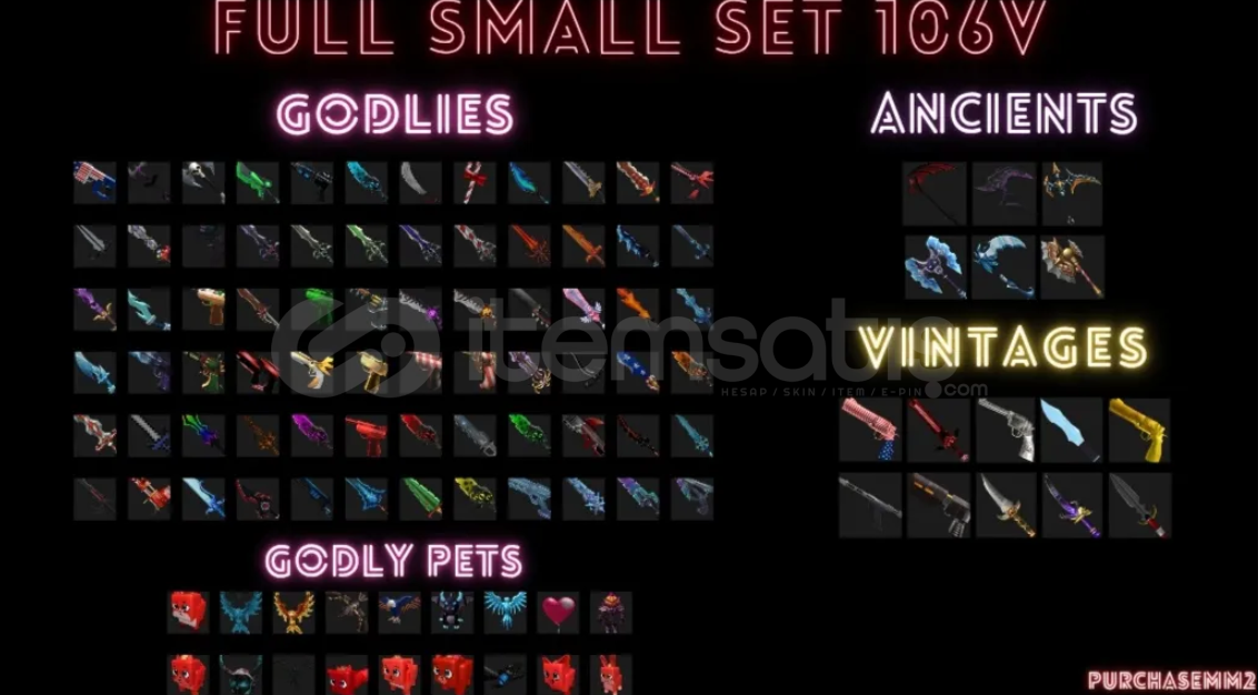 FULL SMALL SET EN UCUZU MURDER MYSTERY 2(MM2) FULL SMALL SET EN UCUZU MURDER MYSTERY 2(MM2)