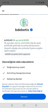 Futbol Sayfası + İndirimli Meta Verified 