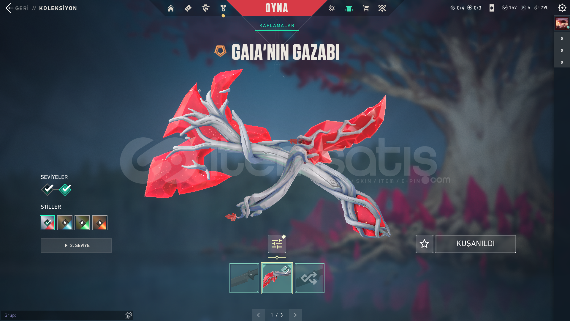 Gaia'nın Gazabı + Yağmacı Ghost + Oni Vandal Gaia'nın Gazabı + Yağmacı Ghost + Oni Vandal
