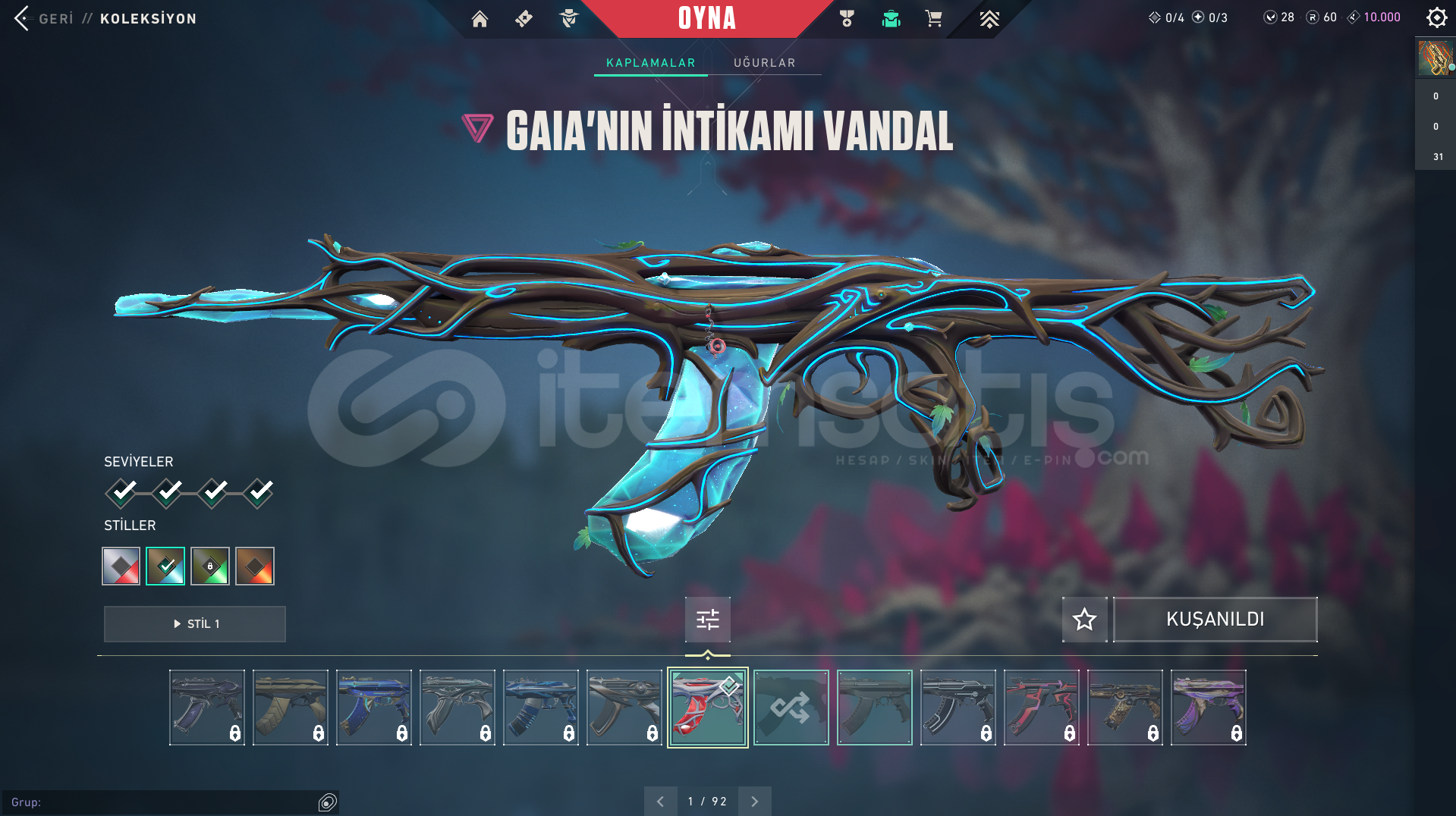 GAİA VANDAL UZAYLI AVCISI BIÇAK TR KRLM MAİLLİ GAİA VANDAL UZAYLI AVCISI BIÇAK TR KRLM MAİLLİ