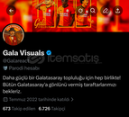 GALA VİSUALS GERÇEK TAKİPÇİLİ X HESABI