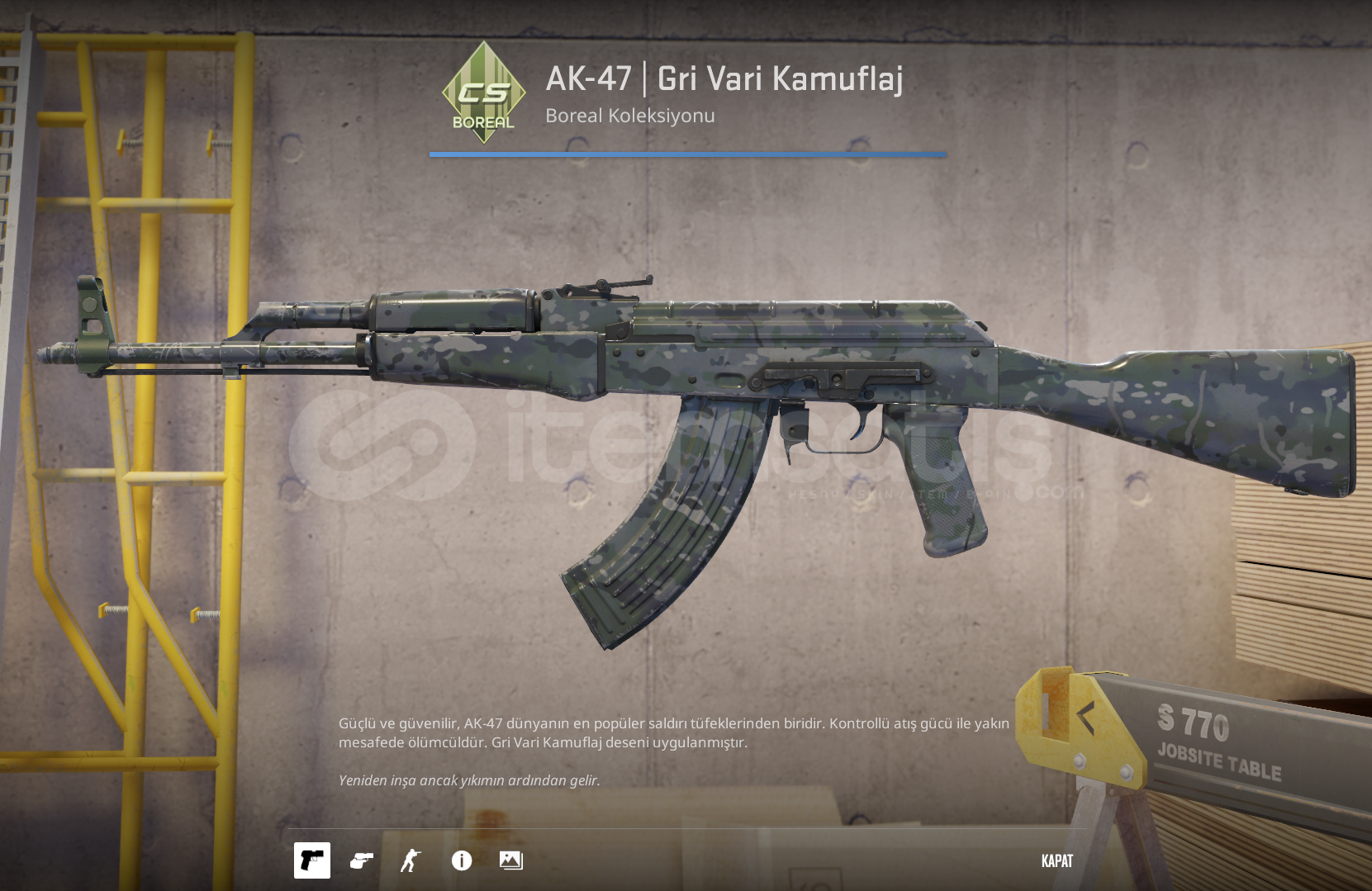 ⚡ Galil AR | Gri Vari Kamuflajı ⚡ Galil AR | Gri Vari Kamuflajı