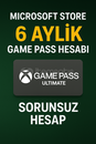 Game Pass 6 Ay | Microsoft Store Hesabı | Yeni