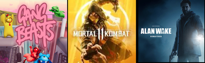 GANG BEASTS + MORTAL KOMBAT 11 + ALAN WAKE 
