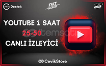 ⭐1 Saat 25-50 Youtube Canlı İzleyici⭐
