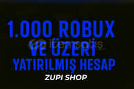 ⭐️[GARANTİ] +1K Robux Yatırılmış Hesap⭐️