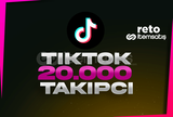 ⭐[GARANTİ] 20.000 Tiktok Takipçi